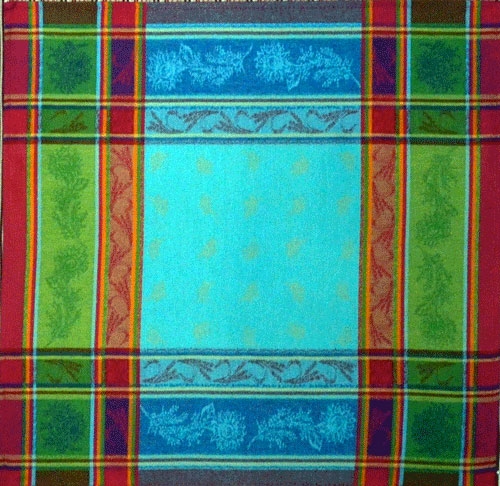 French Jacquard Napkin  Collection "Cezanne" Turquoise