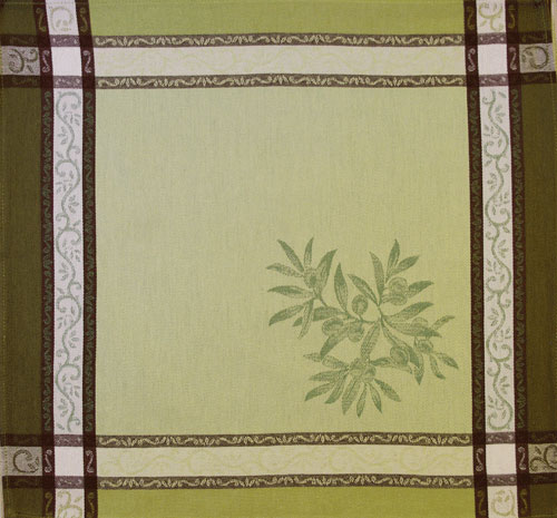 French Jacquard Napkin  Collection "Olive" Green