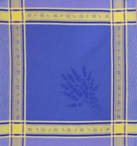 French Jacquard Napkin  Collection "Senanque" Blue/Yellow